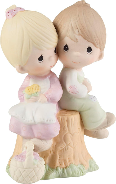 Precious Moments, Love One Another, Bisque Porcelain Figurine, E1376...