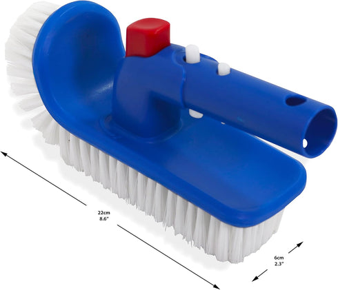 Hot tub, Pool Step and Corner Brush - Cleaning Brush - Hand Scrubber for Above or In Ground Pool, Spa, Hot Tub, Steps, Floor, Bathroom, Waterline ...