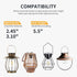 Replacement Solar Light Parts-Solar Lanterns Outdoor Waterproof Two Sizes for Versatile Switching 2 Pack They Can Serve As Accessories Or Stand Al...