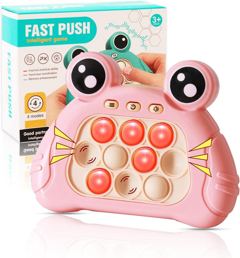 Quick Push Console with Instant Sound Feedback | Handheld Fast Speed Pushing Game | Pop The Target Interactive Educational Sensory Fidget Toy for ...