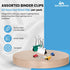 1InTheOffice Binder Clips Assorted Size, Mini, Small and Medium Binder Clips, Paper Clamps, 30 Pack...