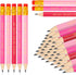 Whaline 60Pcs Inspirational Golf Pencil with Erasers Gradient Pink Presharpened Short Writing Pencils 3 Colors Motivational Sayings Half Pencils f...