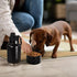 AGH Dog Water Bottle, 32oz Portable Dog Water Bottle with Detachable Bowl Food Feeding, Double Wall Vacuum Flask Stainless Steel Dog Travel Water ...