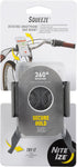 Nite Ize Squeeze Rotating Smartphone Bar Mount - Universal Phone Mount for Bike Handlebar - Phone Holder with Universal Mounting Strap - Transluce...