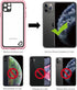 Waterproof Case Front Screen Protector Unisex, Suitable for iPhone 11ProMax Cell Phone (Pink&Clean)...