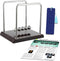 Newton's Cradle Science Kit for Kids - Bundle with Newton's Cradle Toy for Teaching Physics with Toys Plus Bookmark | Newton's Laws Swinging Ball ...