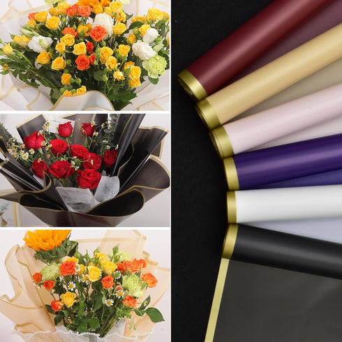 20 Sheets Flower Wrapping Paper - Waterproof Floral Bouquet Wrapping Paper, DIY Craft Packaging, Florist Supplies Packaging Paper for Gift Packagi...