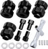 4 Pieces Aluminum Extended 7mm Hex Wheel Hubs 8mm Thick Wheel Spacers Offsets for Axial SCX24 AXI90081 Deadbolt AXI00002 Jeep Wrangler, AXI00001 C...
