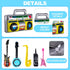 12 Pcs Inflatable Instruments,Inflatable Rock Star Toy Set,Inflatable Guitar,Blow up Guitar Inflatable Saxophone Inflatable Microphones Bass Lute ...