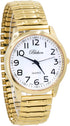 Blekon Collections Unisex Large Face Easy to Read 40mm Case Japanese Quartz Movement Stretch Band Watch (Gold)...