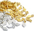 Glue on Bails, 100pcs Metal Small Pendant Bails Glue on Bails Flat Rhombic Pad Bails for Pendants Necklace Earring Jewelry Scrabble Making Craft S...
