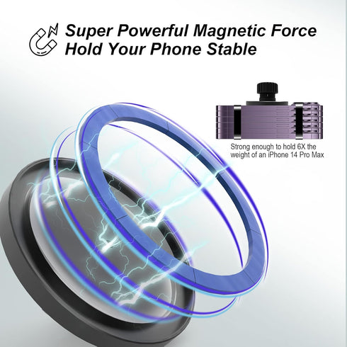 UBeesize Magnetic Car Phone Holder, Compatible with iPhone 14/13 Pro/Max/Mini, 360 Swivel, Easy Access, Wide Compatibility...