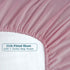 Baby Crib Fitted Sheet Poplin Natural Cotton for Standard Crib &Toddler Mattress Sheet Cover 28x52 Solid Pink Girl Premium Percale Soft Nursery Ki...