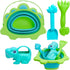 Beach Toys, Sand Box Toys for Kids Outdoor, Sand Toys with 2.5L Silicone Collapsible Bucket, Dinosaur Watering Can, Shovels for Camping Gear, Fish...