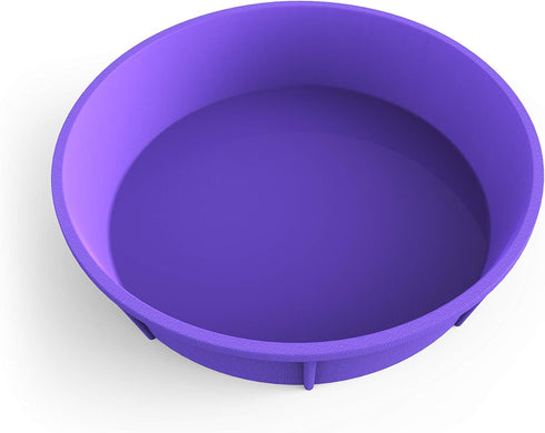 Bakerpan Silicone Round Cake Pans for Baking, 8 Inch Non Stick Round Cake Mold, Pie Pan, Cheesecake Pan, Layer Cake Pans - Set of 2...