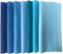 7Pcs Soft Felt Fabric Sheet DIY Craft Blue Series Felt Pack Sewing Nonwoven Patchwork Cotton Fabric Squares for Sewing, DIY Arts & Crafts (45x45cm...