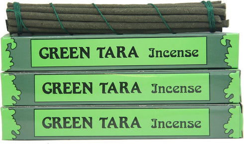 DharmaObjects 3 Box Tibetan Green Tara Incense Sticks (Small 42 Sticks)...