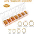 1370Pcs Gold Open Jump Rings 3/4/5/6/8/10 mm Crafts Jump Rings Kit Small and Large DIY Open Jump Ring Hoops for Jewelry Making Keychains and Neckl...