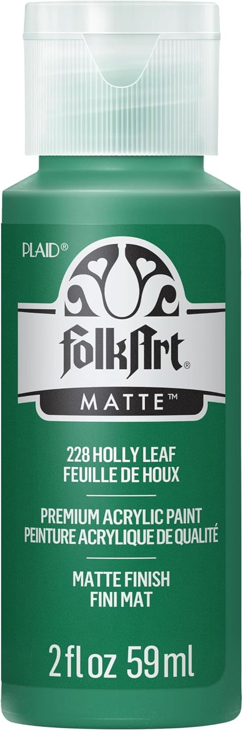 FolkArt Acrylic Paint in Assorted Colors (2 oz), 228, Holly Leaf...