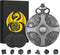 Mini DND Dice Set with Steampunk Gear Pocket Watch Shell Case, 7pcs Polyhedral Metal D&D Dice Set, DND Gifts with Gift Box, Role Playing Board Gam...