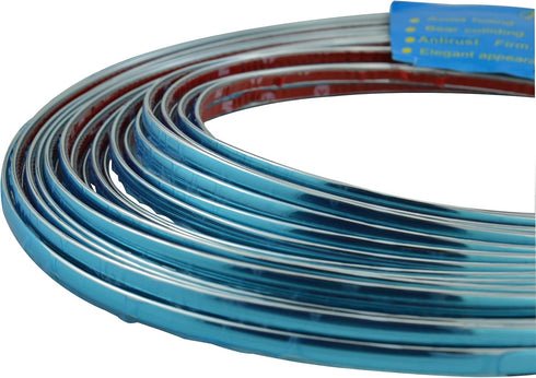 Lunsom Custom Most Chrome Plated Decoration Trim Strip Line, Car Door Fender Interior DIY Moulding Trimming Strip for Most Vehicle (12M x 6MM)...