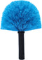 Blue Robust Cobweb Duster Head Brush - Superior Twist-On Web Cleaning Tool - Spider Web Remover Brush Compatible with Standard 3/4 Inch Threaded P...