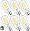 CRLight LED Tubular Bulb 4000K Daylight White, 30W Equivalent 300 Lumens, 2W Dimmable LED Filament Light Bulbs, E26 Base Antique Edison T45 Clear ...
