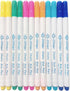 12 Pieces Fabric Pen Disappearing Ink Pen 6 Color Water Erasable Pen Fabric Marker for Sewing Embroidery Supplies DIY Tracing Tools...