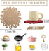 3 Pcs Trivets for Hot Dishes, Pot Holders, Cotton Thread Weave Trivets for Hot Pots and Pans (Beige, Khaki, Date Red)...