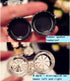 2 pack- Fashion Contact Lens Case Cute Crown Black White Leak Proof - Portable Box Kit with Mirror (2 pack - Crown)...