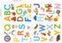 DECOWALL DS-8003 Watercolour Animal Alphabet Kids Wall Stickers Wall Decals Peel and Stick Removable Wall Stickers for Kids Nursery Bedroom Living...