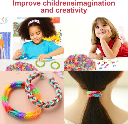 500 Pcs S Clips, Small Rubber Band Clips, Plastic Loom Bands Connectors, Connectors Refills Bracelet Loom Clips for Loom Bands Bracelets Necklace ...