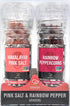 Soeos Spice Seasoning Set of 2, 3.5oz(150g), With Integrated Grinders, Salt and Pepper Grinder Set, Pure and Fresh Perfect for BBQ Seasoning Gift ...