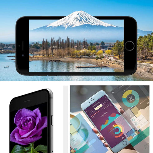 for iPhone 8 Screen Replacement Black Full Assembly 4.7" 3D Touch LCD Display Screen Digitizer for A1863, A1905, A1906 with Front Camera+Earpiece+...