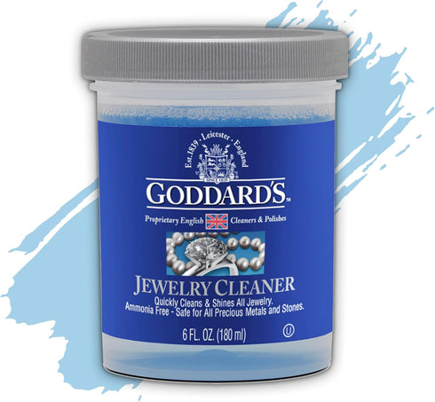 Goddard's Jewelry Cleaner, Tarnish Remover, Cleaning Solution for Silver, Gold, Diamond, Gemstone Jewelry, Ammonia Free, Includes Brush & Basket, ...