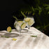Viski Raye Angled Stemmed Gin and Tonic Glasses Set of 2 - Premium Crystal Clear Cocktail Gin Glasses for Gin Lovers Gift Set - 14oz...