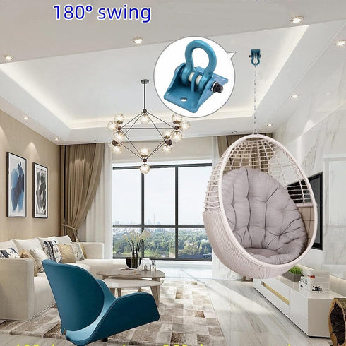 Stainless Steel Swing Hanger 1500LB Capacity for Swing Seat Porch Yoga Hammock Chair Sandbag Indoor Outdoor ?Bule...
