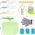 11 Pcs Kids Kitchen Knife Set, Kids Knife Set for Real Cooking, Toddler Knife Set Include Kid Safe Knives, Dough Cutter, Crinkle Cutter, Cutting B...