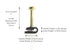 THE CIMPLE CO - Mini Wire Cable Clips, Electrical Wire Cable Clip, 1/10 in (3 mm) Screw Clip and Fastener, Black (50 pieces per bag)...