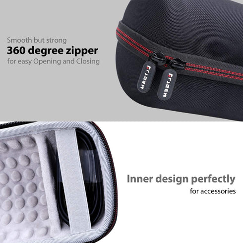 LTGEM Hard Case for JBL Pulse 4/3 Waterproof Portable Bluetooth Speaker - Travel Protective Carrying Storage Bag(Black+Grey)...