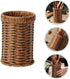 Imitation Rattan Chopstick Holder Rattan Silverware Utensil Drying Rack Silverware Dryer Rack Wicker Pencil Brush Cup Woven Utensil Holder Flatwar...