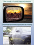 4PCS Car Rearview Mirror Film, 5.31"x3.74" Waterproof Rainproof Transparent Protective Sticker, HD Protective, Universal Car Windows, Rearview Mir...