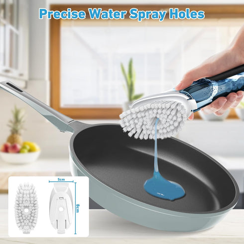 Brush Refills for OXO Dish Brush 5 Pack Dish Brush Cleaning Soap Dispensing Head Replacement for Scrubber (White)...