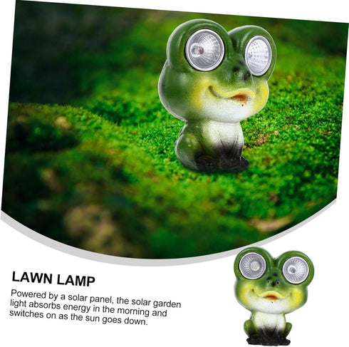 Solar Frog Light Outdoor Garden Lights Decoration Lights Outdoor Outside Solar Lights Frog Figures Miniature Frog Solar Powered Frogs Garden Lante...