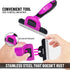 Pet Deshedding Tool Cleaning Brush - Pet Hair Removal Tool for Dogs & Cats - Dog Hair Remover Brush for Pet Grooming - Stainless Steel Knot Detang...