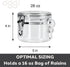 OGGI Clear Canister Airtight 28oz - Clamp Lid & Spoon - Airtight Food Storage Containers, Ideal for Kitchen & Pantry Storage of Bulk, Dry Food Inc...
