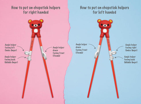 Kids Training Chopsticks for Toddlers, Kids and Adults – Removable Finger Helpers, Animal Design, BPA-Free, Dishwasher-Safe (Animals 4-Pack)...
