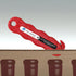 San Jamar KK401YL Klever Kutter Safety Box Cutter Knife, Yellow...