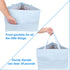 Clothes Hanger Organizer Bag with Handle: Hanger Storage Triangle Bag for Adult Hanger Space Saving - Wooden Hanger Holder - Hanger Stacker for Cl...