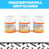 BigMouth Inc Prescription Pill Bottle Shaped Shot Glass Set, Funny Novelty Shot Glasses, 3-Pack, 2 fluid ounces...